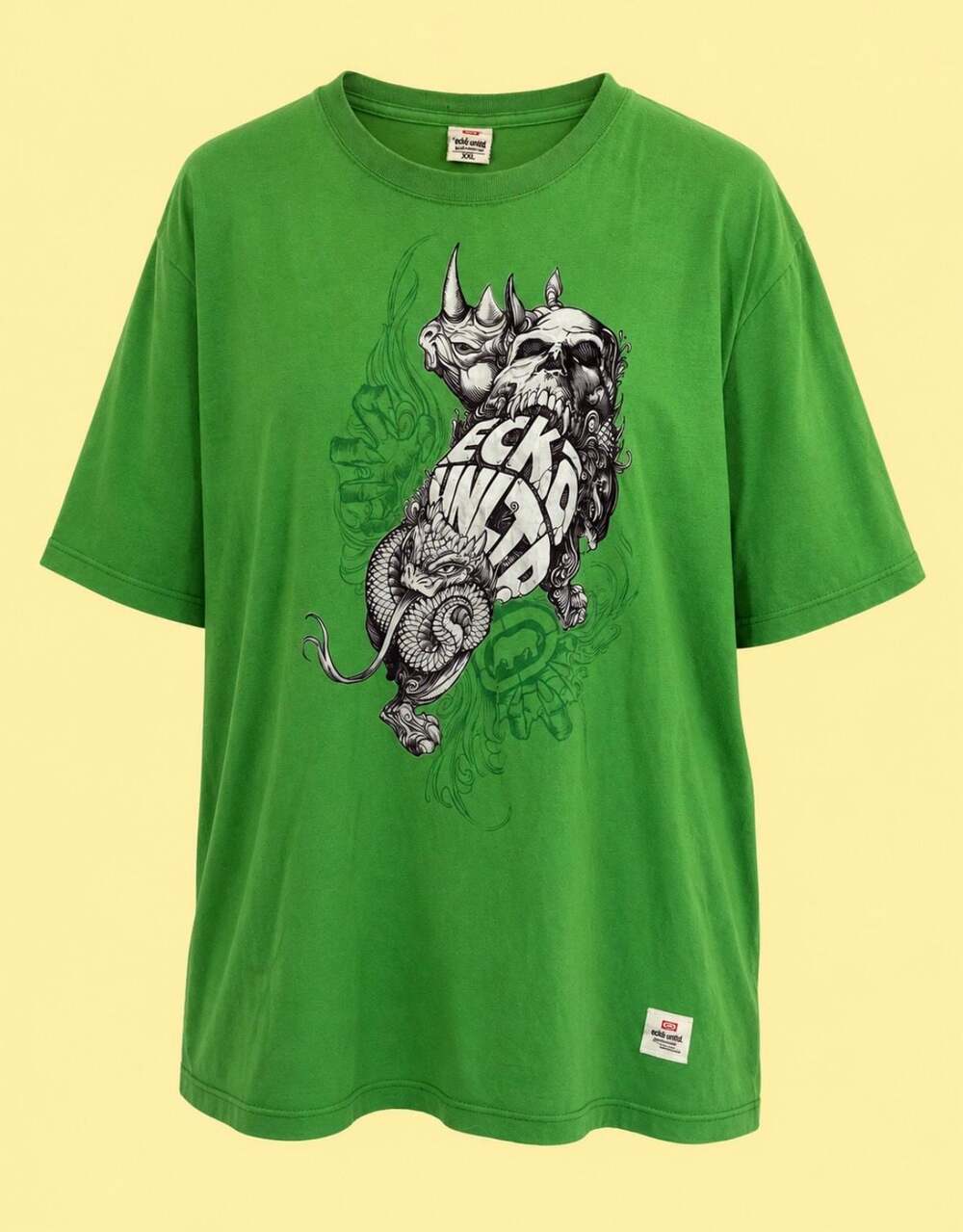 Ecko Unltd. Graphic Logo Skull and Dragon T-Shirt